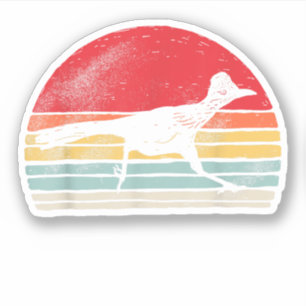 Vintage Retro Roadrunner Tierliebhaber Geschenk Aufkleber