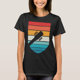 Vintage Retro Rock & Roll Music und Gitarre T-Shirt