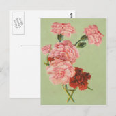 Vintage Retro-Rose Postkarte (Vorne/Hinten)