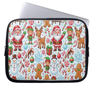Vintage Retro Rote Lebkutscherl-Wunderland Weihnac Laptopschutzhülle