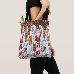 Vintage Retro Rote Lebkutscherl-Wunderland Weihnac Tasche