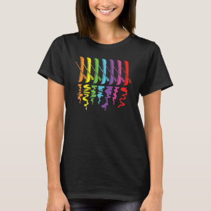 Vintage Retro-Ruderbootfarbe Vintag T-Shirt