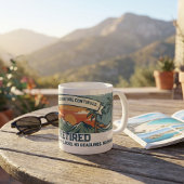 Vintage Retro Ruhestands-Abenteuer Kaffeetasse