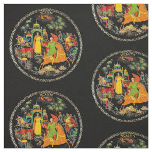 Vintage Retro Russische Märchen Fantasy Colorado Stoff