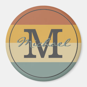 Vintage Retro-rustikale Namensinitialen personalis Magnet