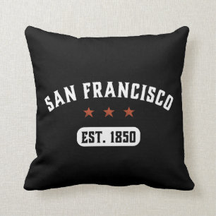 Vintage Retro San Francisco Stadt Kalifornien USA Kissen