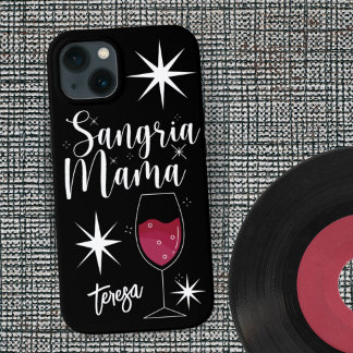 Vintage Retro Sangria Mama Benutzerdefiniert Case-Mate iPhone Hülle