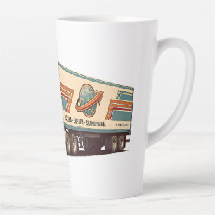 Vintage Retro Sattelzug Kissenbezug Milchtasse