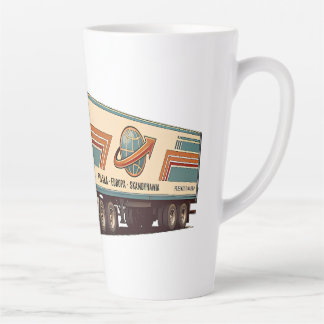 Vintage Retro Sattelzug Kissenbezug Milchtasse