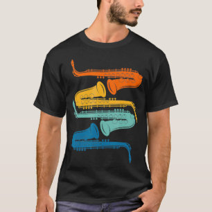 Vintage Retro Saxophon T-Shirt