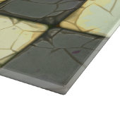 Vintage Retro Schachbrett-Fliese Schneidebrett (Ecke)