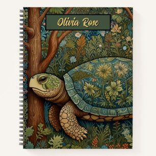 Vintage Retro-Schildkröte Boheme Boho Waldland Notizblock