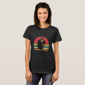 Vintage Retro Schimpanse Affe T-Shirt (Vorne ganz)