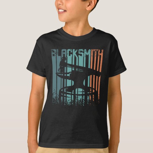 Vintage Retro Schmied T-Shirt (Vorderseite)