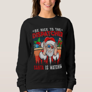 Vintage Retro Schön zum Dispatcher Santa passt au Sweatshirt