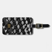 Vintage Retro-Schreibmaschine Gepäckanhänger (Vorderseite horizontal)