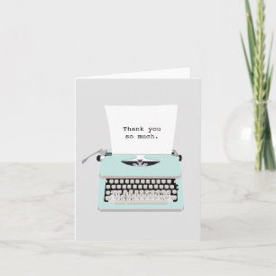 Vintage Retro-Schreibmaschine und kundenspezifisch Karte