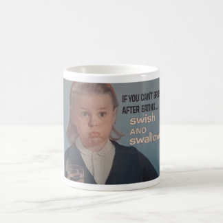 Vintage Retro Schwappen nach dem Essen Humor Tasse