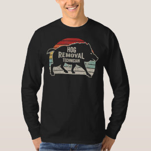 Vintage Retro Schweineentfernungstechniker Schwein T-Shirt
