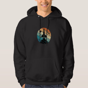 Vintage Retro-Sci-Fi-Space-Rakete Männer Frauen Mä Hoodie