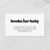 Vintage Retro Script Babydusche Reservierungskarte Begleitkarte (Vorderseite)