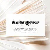 Vintage Retro-Script-Display-Showkarte Begleitkarte