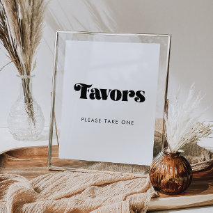 Vintage Retro-Script-Gastgeschenke Hochzeiten Sign Poster