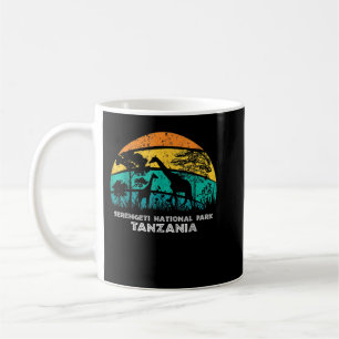 Vintage Retro-Serengeti-Nationalpark, Tansania Afr Kaffeetasse