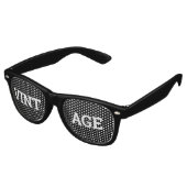 VINTAGE Retro-Shades / Fun-Party-Sonnenbrille Partybrille (Schrägansicht)