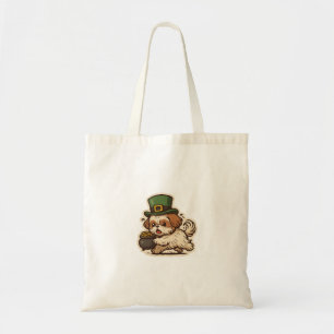 Vintage Retro Shih Tzu Leprechaun St.Patrick's Day Tragetasche