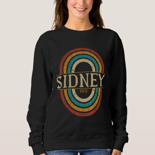 Vintage Retro Sidney Ohio OH Souvenirs Sweatshirt (Vorderseite)
