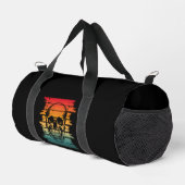 Vintage Retro-Silhouette Duffle Bag (Rechte Ecke)