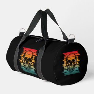 Vintage Retro Silhouette Totenkopf  Duffle Bag