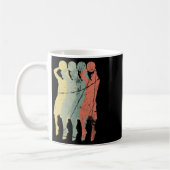 Vintage Retro Sketch Player Geschenkidee Kaffeetasse (Links)