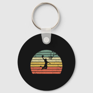 Vintage Retro Sketll Dunk Shirt Sonnenuntergang Bu Schlüsselanhänger