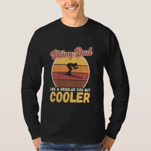 Vintage retro Skifahrer Papa Lustiger Skifahrer Va T-Shirt