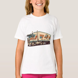 Vintage Retro-Slastwagen-Wurfkissen T-Shirt