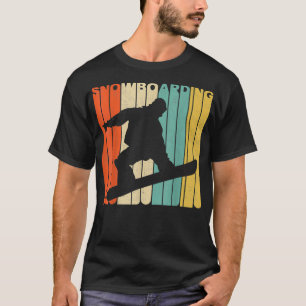 Vintage Retro-Snowboarding-Silhouette T-Shirt