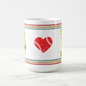 Vintage Retro Softball Letter D Classic Kaffeetasse (Mittel)