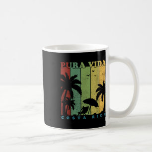 Vintage Retro Sommerurlaub Costa Rica Pura Vida Kaffeetasse