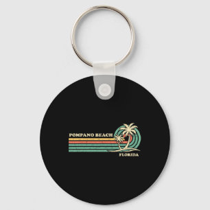 Vintage Retro Sommerurlaub Florida Pompano Beac Schlüsselanhänger