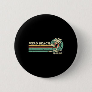 Vintage Retro Sommerurlaub Florida Vero Beach M Button