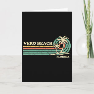 Vintage Retro Sommerurlaub Florida Vero Beach M Karte