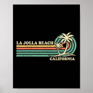 Vintage Retro Sommerurlaub Kalifornien La Jolla Poster