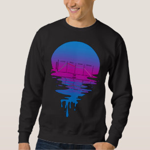 Vintage Retro Sonnenuntergang ADSR Synth Sweatshirt