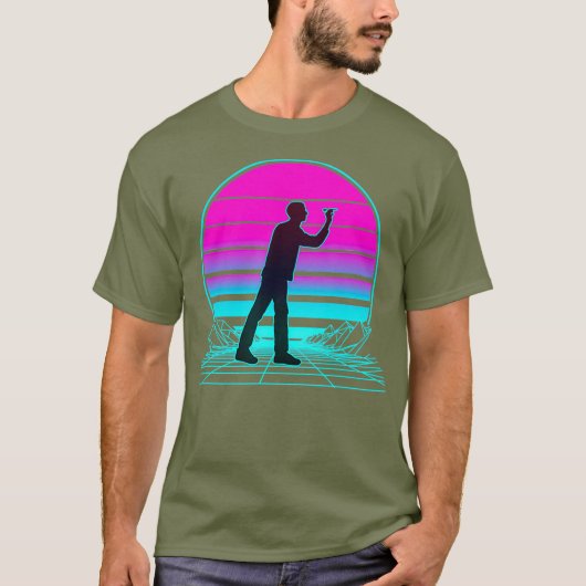 Vintage Retro-Sonnenuntergänge T-Shirt (Vorderseite)