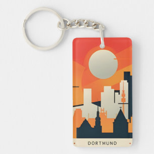 Vintage Retro Souvenir Dortmund Deutschland Schlüsselanhänger