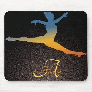 Vintage Retro Split Spsprung Gymnastik Personalisi Mousepad