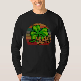 Vintage Retro St Patrick's Day C Lucky T-Shirt