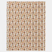 Vintage Retro Stay Groovy Rostorange Decke (Vorderseite)